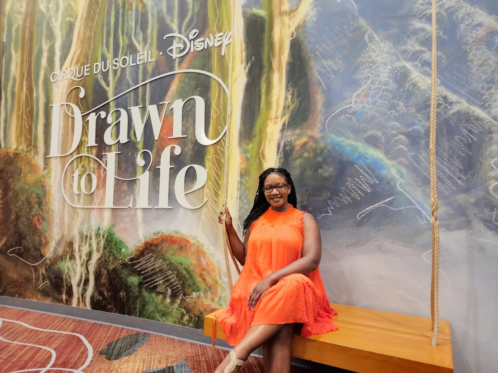 Erica at Drawn to Life by Cirque du Soleil and Disney